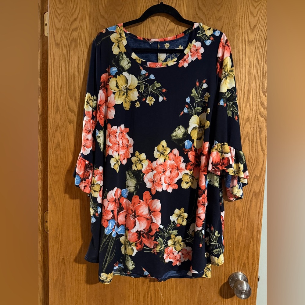Floral Print Women's Top
